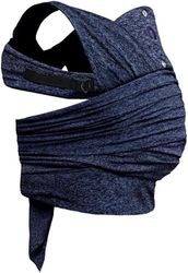 Boppy Comfyfit Evolution Baby Carrier, facile à porter et ajustable, porte-bébé ergonomique pour le front de la maman avec soutien de la tête et de la nuque, larges bretelles nouées