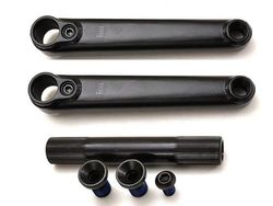 Fiend BMX Segmento de 3 Piezas Crank Negro, 160 mm Cranks BMX, Adultos Unisex