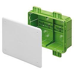 Gewiss GW48006PM - Caixa derivação 196 x 152 x 75 prata din verde