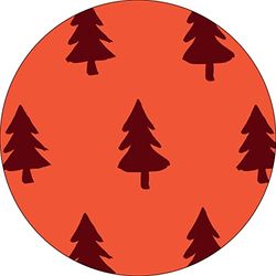Bonateks, Ronde digitaal bedrukte muismat, antislip onderkant, voor kantoor en thuis, diameter: 22 cm
