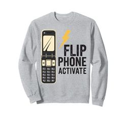 Classic Flip Phone Vintage Cellulare Cellulare Felpa