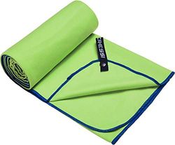 Cressi Unisex Fast Drying Microfibre Towel, Green/Blue, 90x180 UK