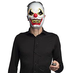 Boland - LED masker, masker met licht, horror masker voor carnaval, accessoire voor verkleedkostuums, Halloween masker