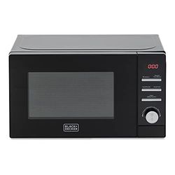 BLACK+DECKER BXMZ24040GB Digital Microwave, 20 Litre, 800W with 95-Minute Timer, Black