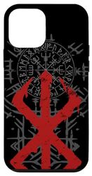 Carcasa para iPhone 12 mini Runa berserk y brújula vikinga - Mitología nórdica