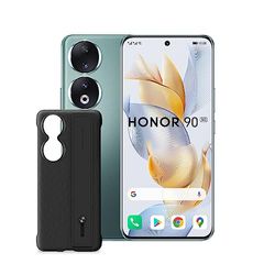 HONOR 90 mobiele telefoon + beschermhoes, 200 MP drievoudige camera, 6,7 inch AMOLED gebogen display 120 Hz, smartphone 5G 12 GB + 512 GB, batterij 5000 mAh, supercharge 66 W, Dual SIM, Android 13,