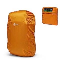 Lowepro Regnskydd AW medium med återvunna tyger, vattentätt skydd för kameraväskor, ryggsäcksskydd, regntät, orange