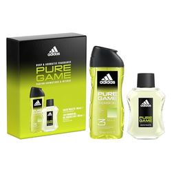 Adidas - Coffret Pure Game 2 Produits - Eau de toilette 100 ml citron et pin, gel douche 250 ml 3-en-1