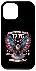 Patriotic USA Eagle American Flag Colors 4th of July Design Case for iPhone 12 Pro Max