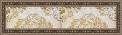 Doge Milano Chemin de cuisine, 100% Made in Italy, Tapis antitache avec impression numérique, Tapis antidérapant et lavable, Modèle Vintage - Cistus, cm 280x52