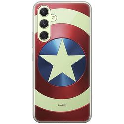 ERT GROUP Funda para teléfono móvil Samsung A54 5G Original y con Licencia Oficial de Marvel con diseño Capitan America 025 Adaptada a la Forma del teléfono móvil, parcialmente Transparente