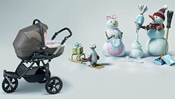 CAM Il Mondo del Bambino ART891 Cortina X3 Tris Evolution kinderwagen Grigio/Blu 95/T386