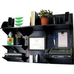 Wall Control 10-OFC-300 BB Office Wall Mount Bureau Opslag en Organisatie Kit, Zwart