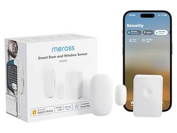 Meross WLAN Window and Door Sensor, Requires meross Hub, Smart Magnetic Window Contact for Monitoring Windows via App, Works with Alexa, Apple HomeKit and SamrtThings (Includes Hub)