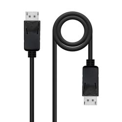 Watio Wave Cable displayport - cable de 5 m, con conector DP/M a DP/M, compatible con resolución 4K, fabricado en material resistente. *