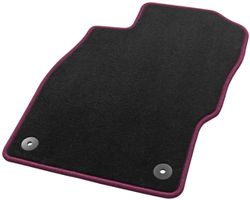 Hörsteler 1 08/8267 05 20 19 Tapis de Véhicule Sky Line, Noir/Magenta, 3 Pièces