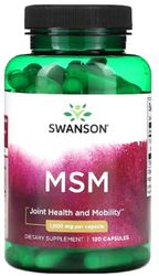 Swanson - MSM, 1000mg | Joint and Skin Health - 120 Capsules