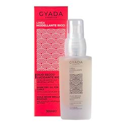 GYADA COSMETICS, huile de polissage à sec, pour cheveux bouclés et ondulés, -30% frisottis, +28% brillance, +20% élasticité immédiate, efficacité testée, 30 ml