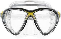 Cressi Big Eyes Evolution Masque de plongée Homme, Jaune (Transparent/Jaune), Taille Unique