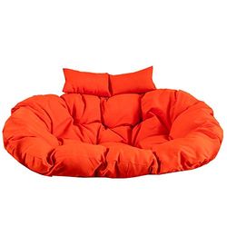 LYDREAM Coussin de chaise hamac à suspendre pour 2 personnes, grand coussin de chaise simple en forme de nid épais, doux et de couleur unie