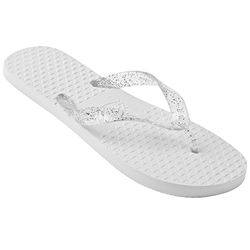 Zohula White Wedding Flip Flops - 10 Pairs per Box (UK Small 3-4)
