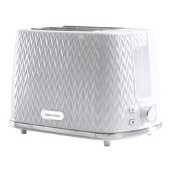 Daewoo Argyle Collection, Toaster 2 Slice With Defrost, Reheat And Browning Control To Use At Your Convenience, While The Removable Crumb Tray Makes Cleaning Quick, White