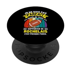 Rochelais Rochelle Rugby Je Suis Supporter Rochelais PopSockets PopGrip Interchangeable