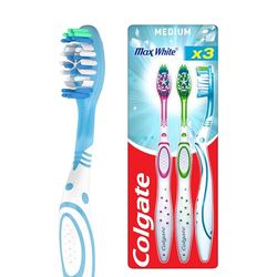 COLGATE Brosse à Dents Max White 3 Pièces 1 Unité