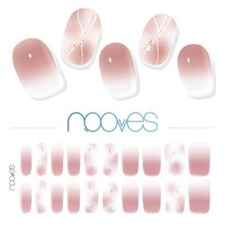 NOOVES NAILS Láminas de Uñas de Gel Precurado Premium - Michelle - Art Design | Tiras De Uñas De Gel Semicurado| Pegatinas Uñas Semipermanente en Gel| Gel Nail stickers| Uñas de gel Pegatinas