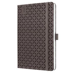 SIGEL J5123 Jolie Weekly Planner 2025, hardcover, 13,5 x 20,3 cm, 174 Pages, Brown