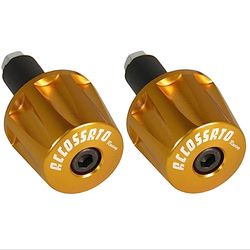 Par de contrapesos Accossato oro para mancuernas con agujero interior Ø de 12 mm a 20 mm para Aprilia Mana de 2007 a 2011 (CC 850)