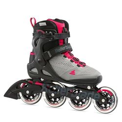 Rollerblade Macroblade Inlineskates voor dames, 90 W, neutraal grijs/paradijs-roze, maat 36,5