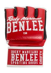 Benlee Rocky Marciano Unisex – Vuxen drifty läder MMA handskar röd Small