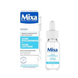 Mixa - Siero concentrato reidratante - Per pelli disidratate e sensibili - Arricchito con acido ialuronico e lattico - 30 ml