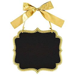 Amscan International 241433 Sign Paillettes Grande Plaque MDF Marquee Doré