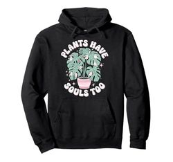 Cute Ghost Plant Kawaii Aesthetic Cottagecore Pullover Hoodie