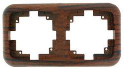 Marco doble empotrar madera, diseño elegante, acabado pulido, ideal para decoración y enmarcar fotografías.