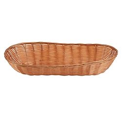 Olympia Poly Wicker Large Baguette Basket 70X360X150mm Tableware Food Serving Bowl 6pc
