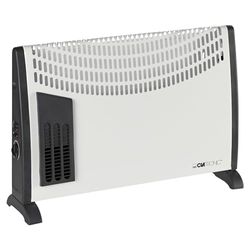 Clatronic® Convectorkachel | voor tuinhuisjes, garages & co. | Thermostaat | Badkamerkachel | Elektrische kachel met ventilator | tot 40 vierkante meter | Energiebesparend | KH 3433 N