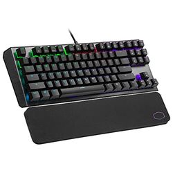 Cooler Master CK530 V2 Tastiera Meccanica Gaming Tenkeyless -Retroilluminazione RGB per Tasto, Funzionalità al Volo, Telaio in Alluminio e Poggiapolso Incluso - Layout Italiano/ Switch Red
