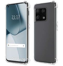 Tumundosmartphone Custodia in silicone antiurto trasparente per Oneplus 10 Pro 5G