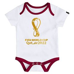 FIFA Official World Cup 2022 Logo Baby Grow, Baby's, White, 24 Months