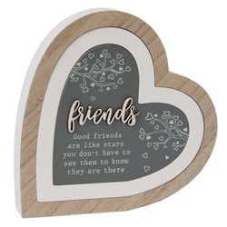 Lesser & Pavey Friends 3D Heart Plaque for Gift & Decor | Ideal Signs & Plaque Birthday Gifts for Women & Men | Designed By Love and Affection | Lovely Plaques for Home & Office