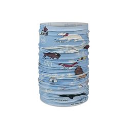 Buff Multifunctional Tour de cou Original EcoStretch Garçon Fille, Foulard, Tubulaire, Multifonctionnel, Cou et Tête, Course, Marche, Randonnée, Durable, Léger, Bleu, Taille Unique