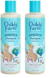 Childs Farm Coco-Nourish Shampoo, Gently Cleanse Dry and Curly Hair, Tear Free, Coconut, Kids, 250ml (Pack of 2)