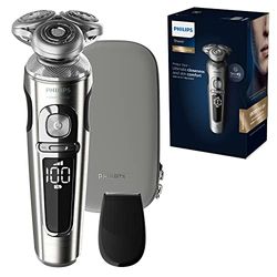 Philips Série 9000 Rasoir électrique Prestige 100 % étanche, Lames Dual Precision NanoTech, système de suspension ultra-contrôlé, moteur numérique ultra-rapide (modèle SP9820/12)