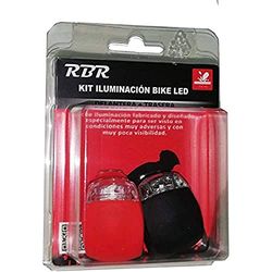 RBR RLT125 KIT ANTERIORE + POSTERIORE Adulti Unisex, Bianco/Rosso, Taglia Unica