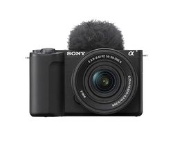 Sony ZV-E10 II K di Sony, Vlog camera APSC con lente intercambiabile 16-50mm II f/3.5-5.6 Power Zoom (video 4K60p,registrazione 4:2:2 a10 bit,26 MP, stabilizzazione digitale avanzata,Real Time Eye AF)