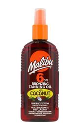 Malibu Sun SPF 6 Bronzing Tanning Oil With Coconut Oil, Low Protection, Water Resistant, 200ml