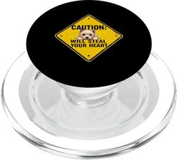 Caution Sign Cairn Terrier Dog Funny Gift Cairn Puppy PopSockets PopGrip for MagSafe